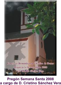 Pregón Semana Santa 2008 a cargo de D. Cristino Sánchez Vera